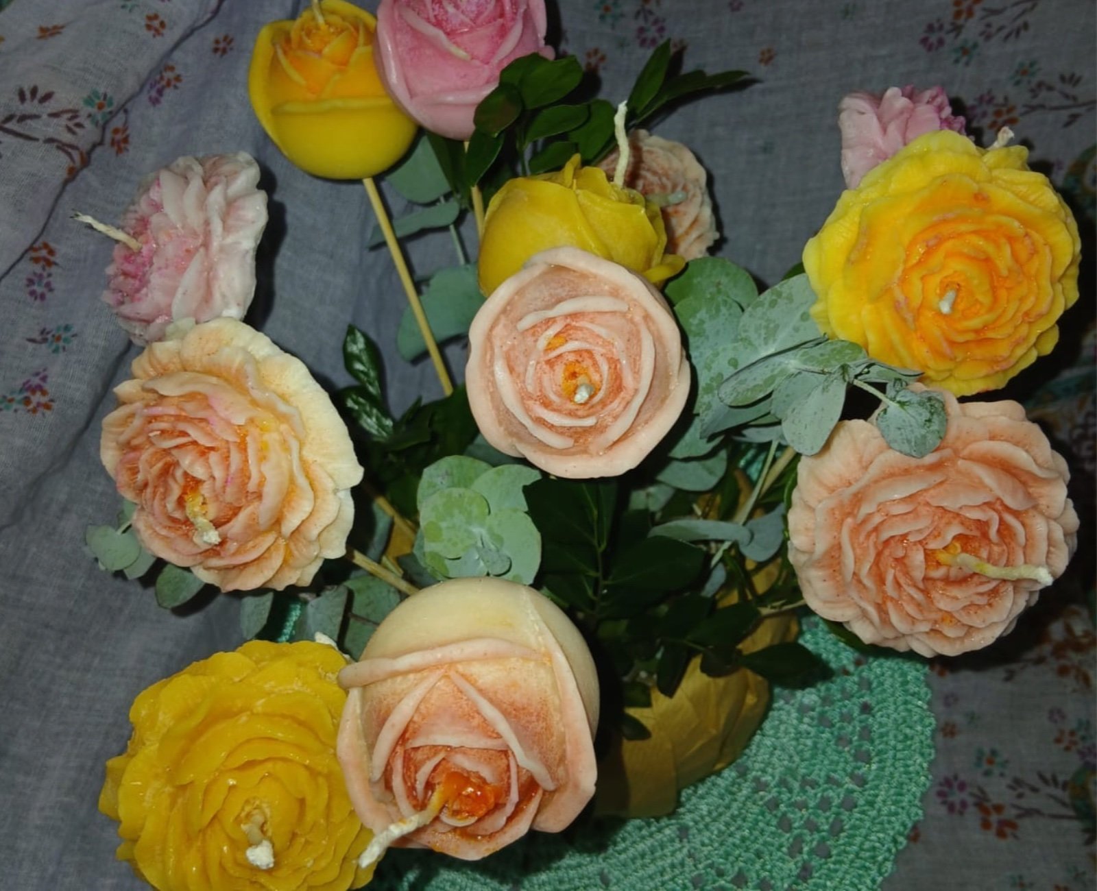 Velas Aromáticas de Flores para Souvenirs